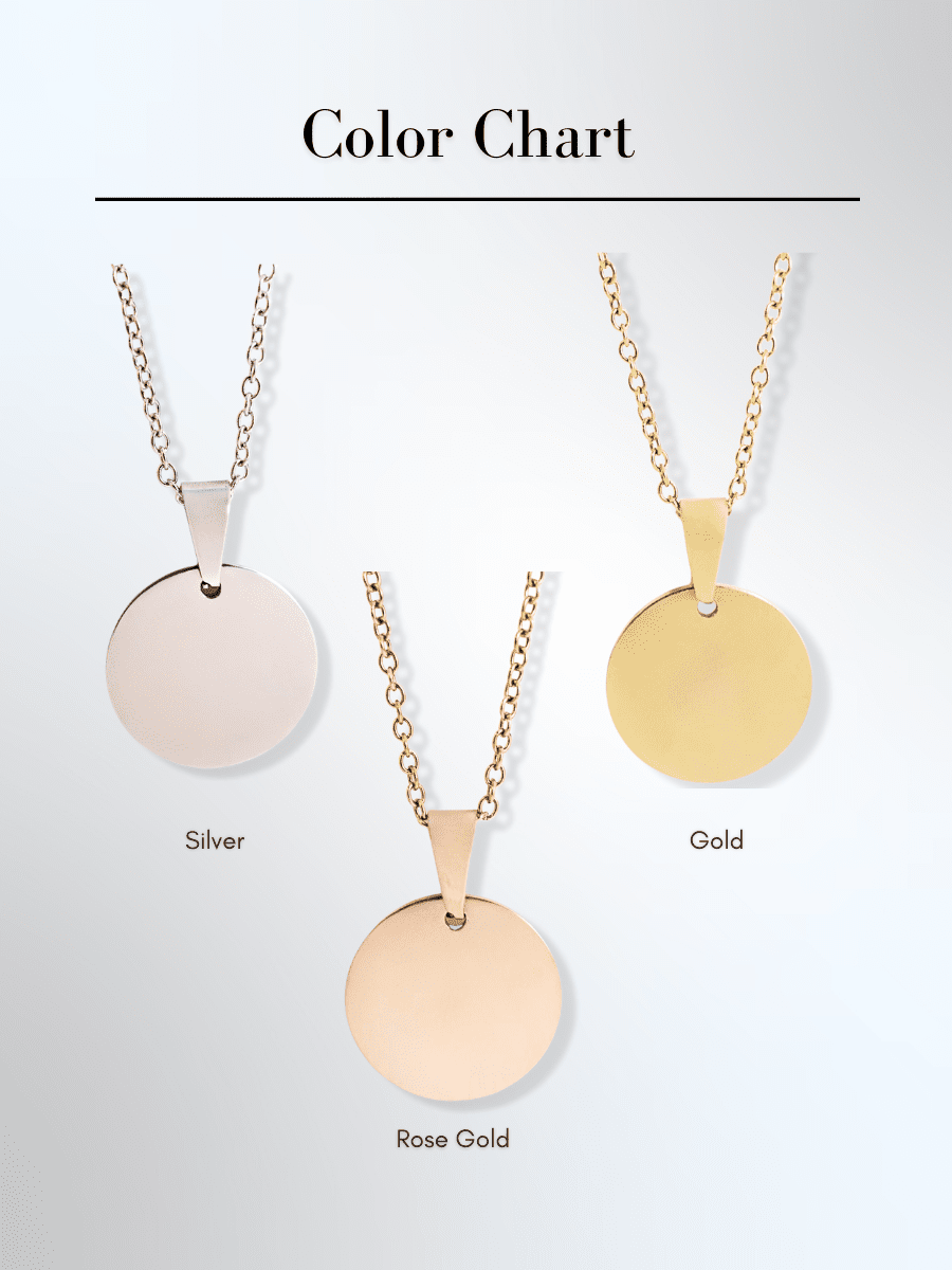 Soulmate Custom Engraved Photo Circle Necklace