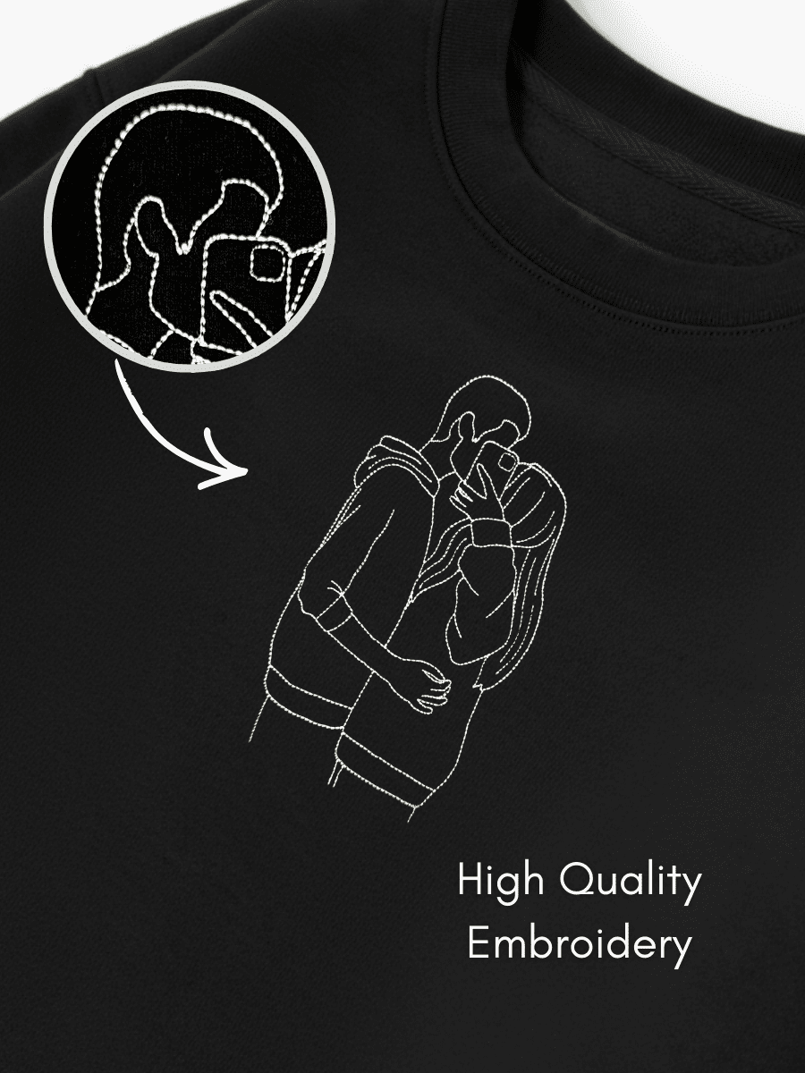 Soulmate Custom Embroidered Photo Sweatshirt