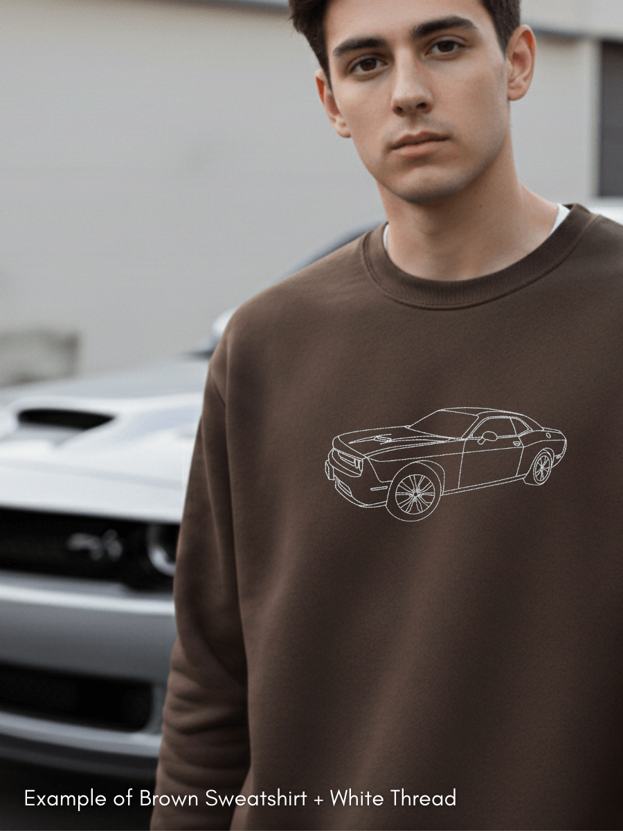 Automobile Custom Embroidered Photo Sweatshirt