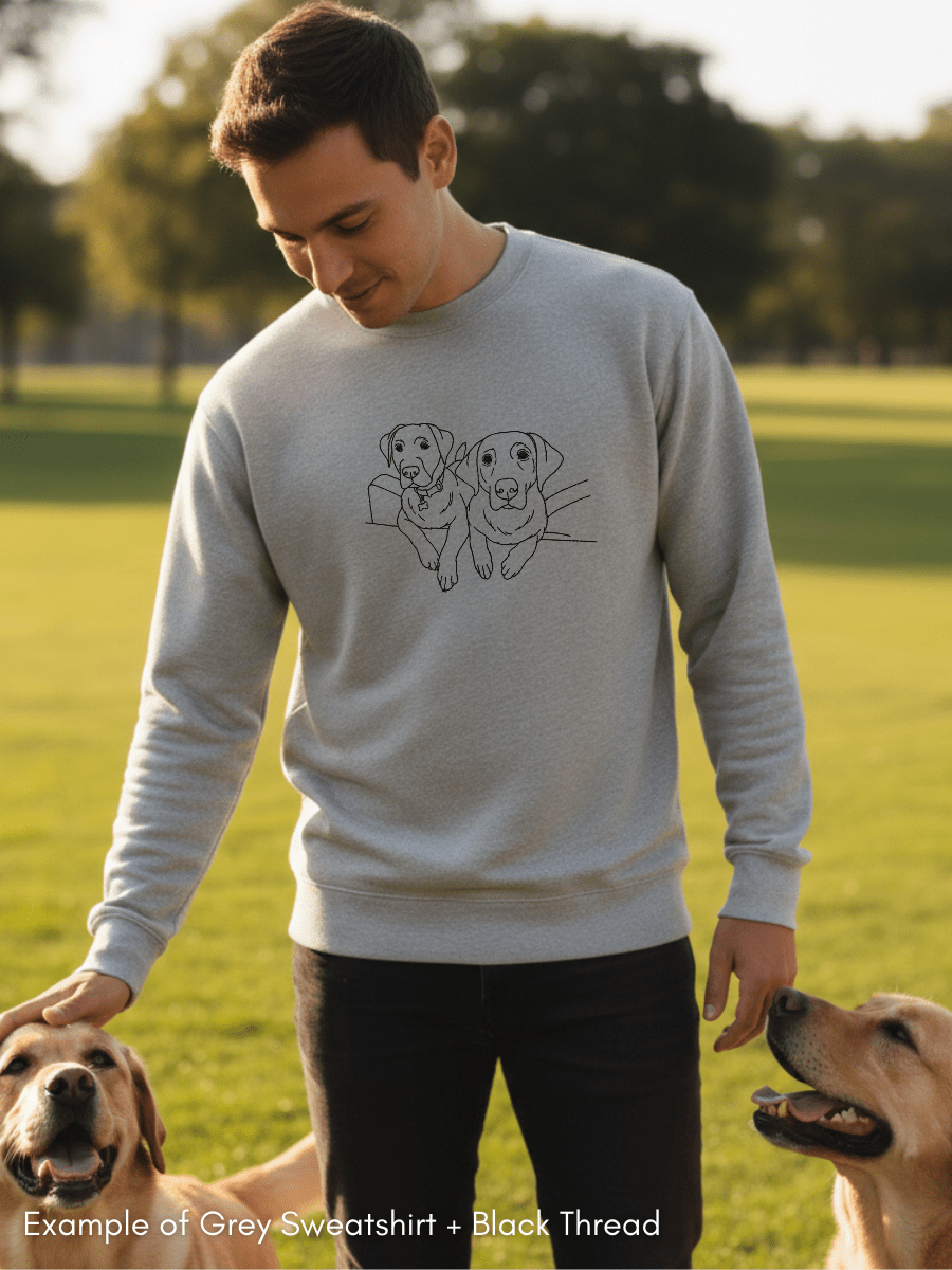 Pet Custom Embroidered Photo Sweatshirt