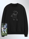 Pet Custom Embroidered Photo Sweatshirt