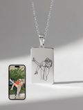 Soulmate Custom Engraved Photo Tag Necklace