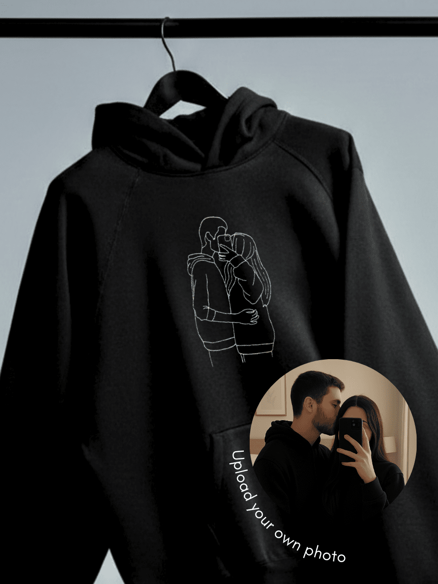 Soulmate Custom Embroidered Photo Hoodie