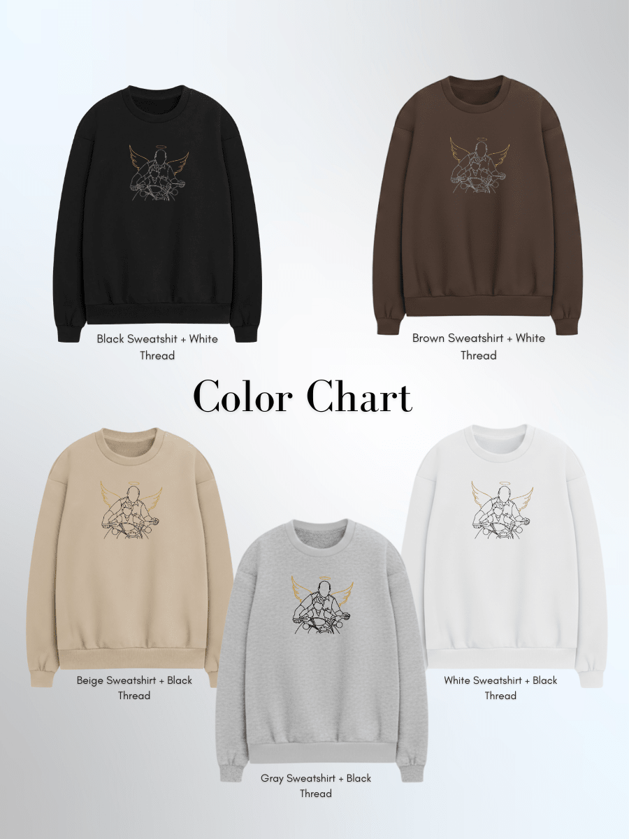Memorial Custom Embroidered Photo Sweatshirt