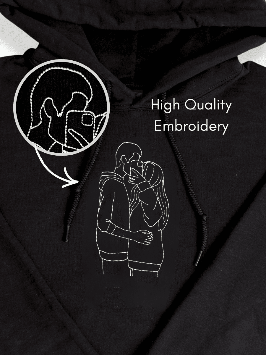 Soulmate Custom Embroidered Photo Hoodie