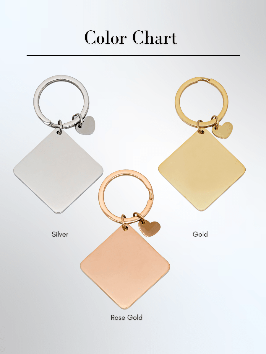 Pet Photo Engraved Keychain