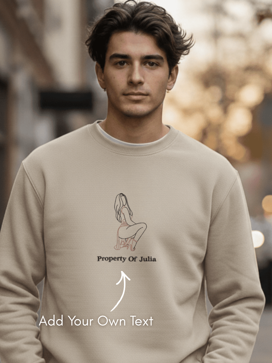 Spicy Custom Embroidered Photo Sweatshirt