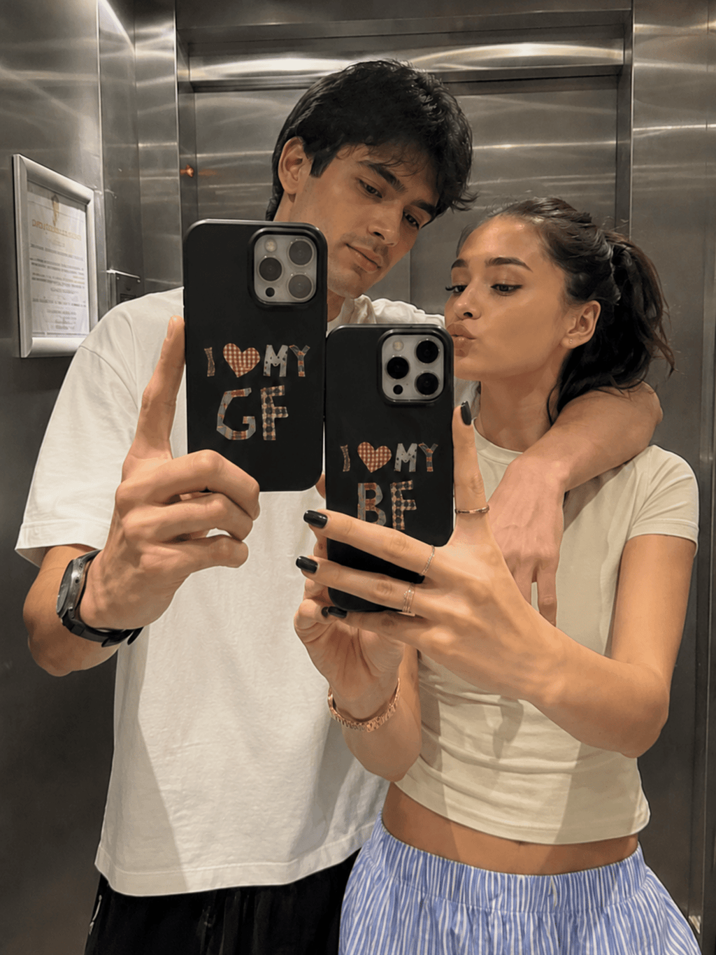 I Love My BF/GF Couple Phone Case
