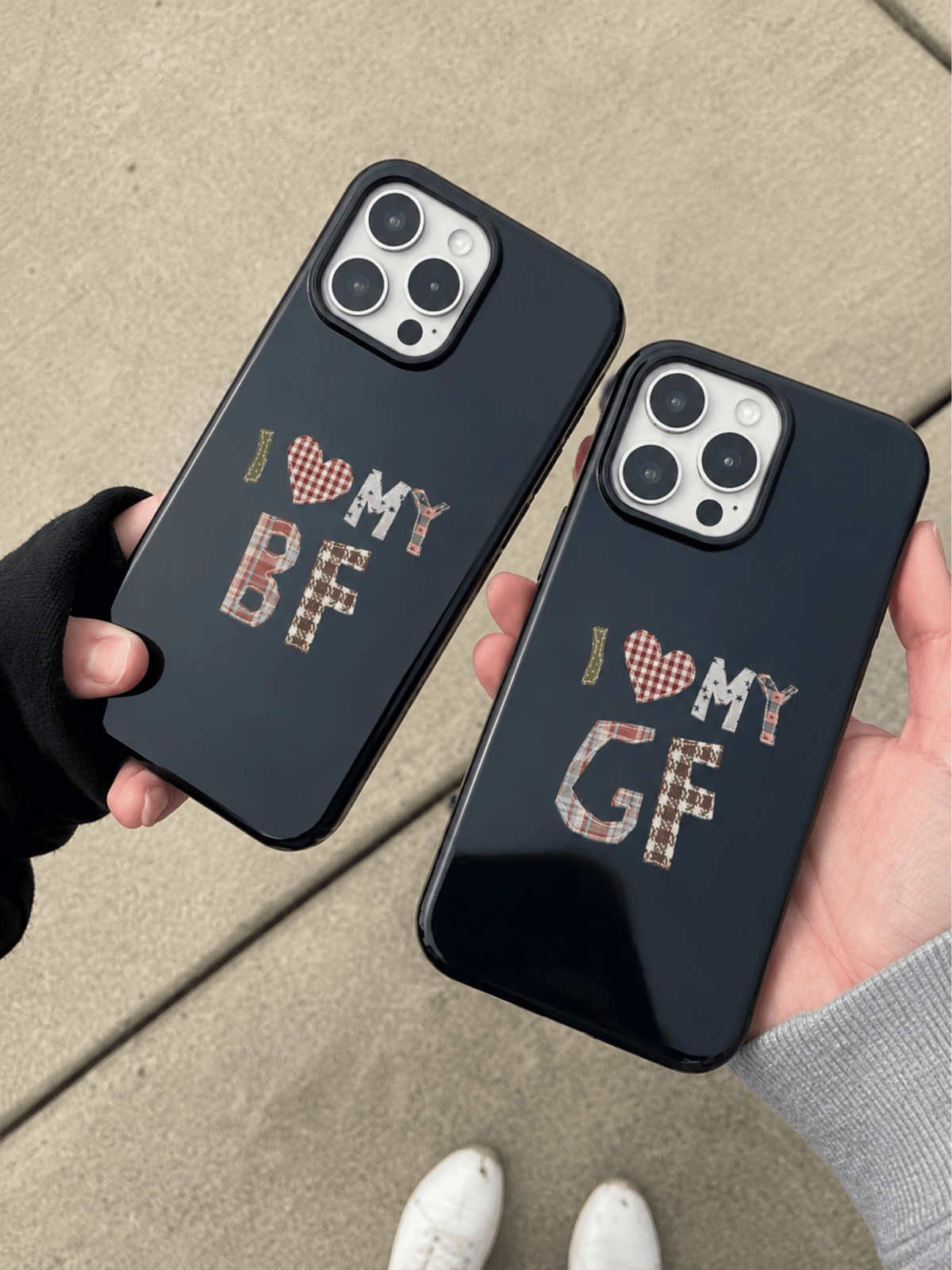 I Love My BF/GF Couple Phone Case