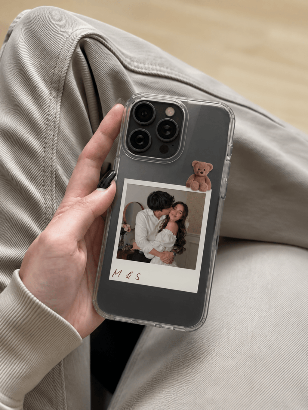 Personalized Couple Polaroid  Phone Case