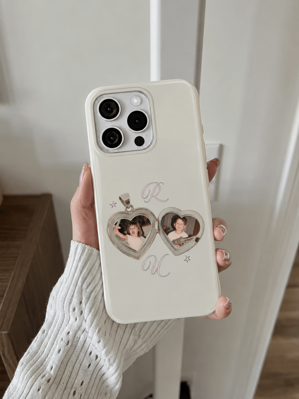 Personalized Couple Photo Heart Locket Phone Case