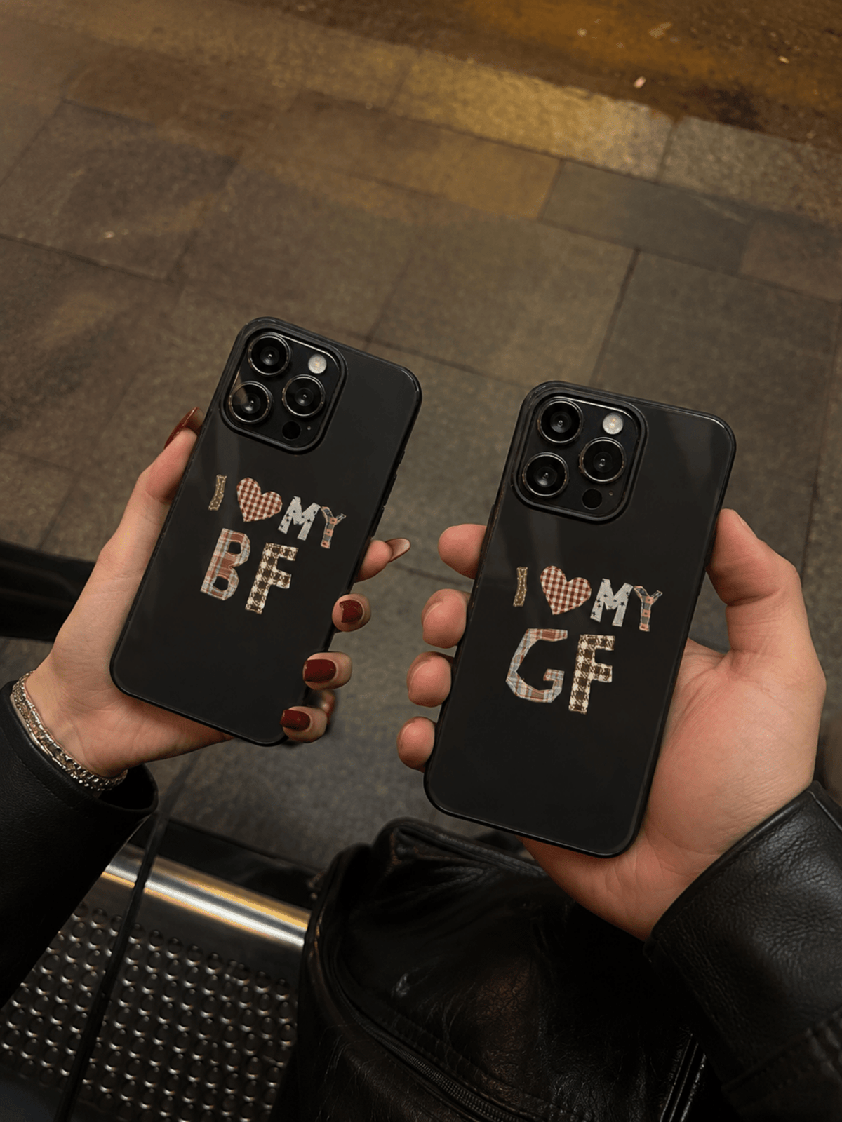 I Love My BF/GF Couple Phone Case