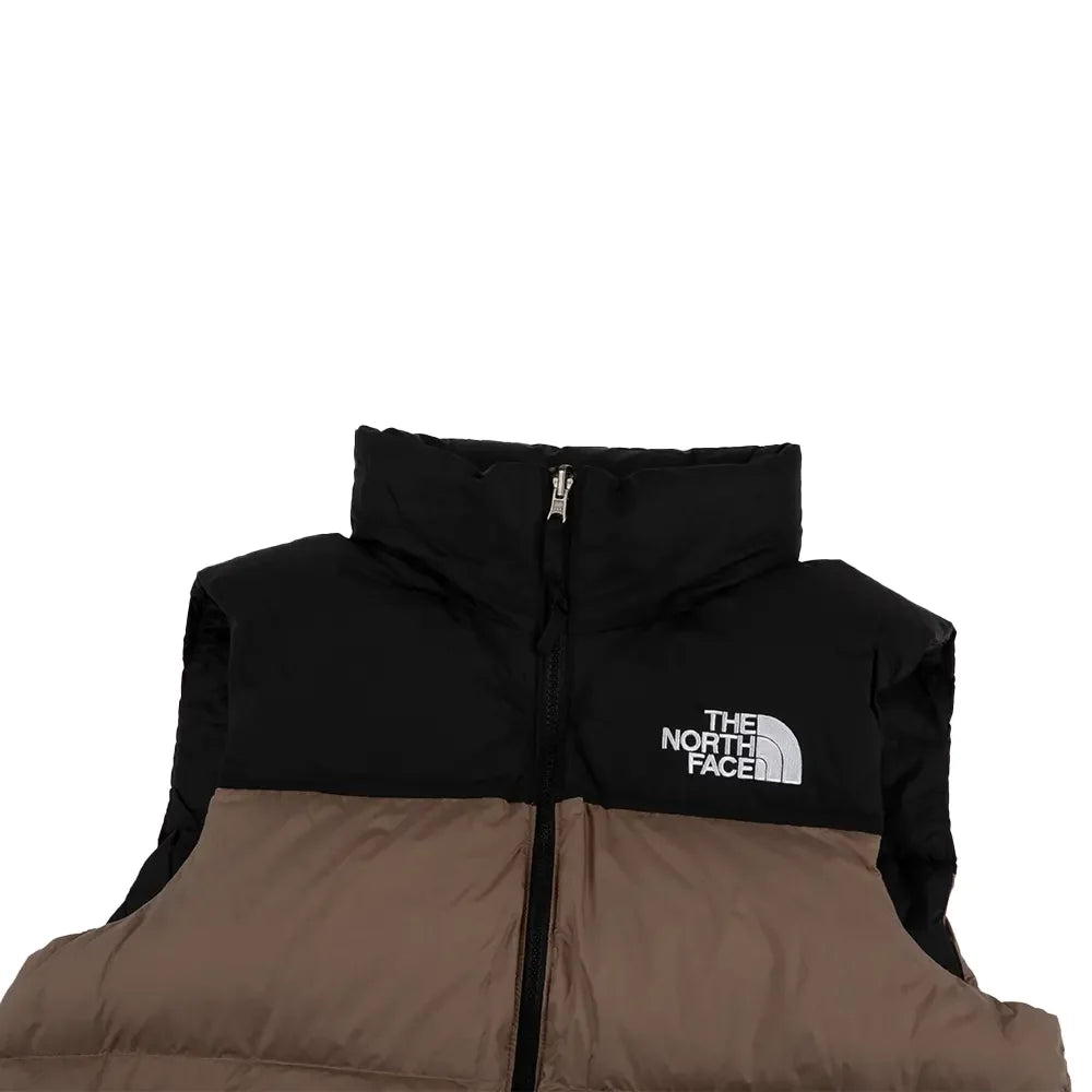 1996 Retro Nuptse Vest 'Mocha Brown TNF Black'