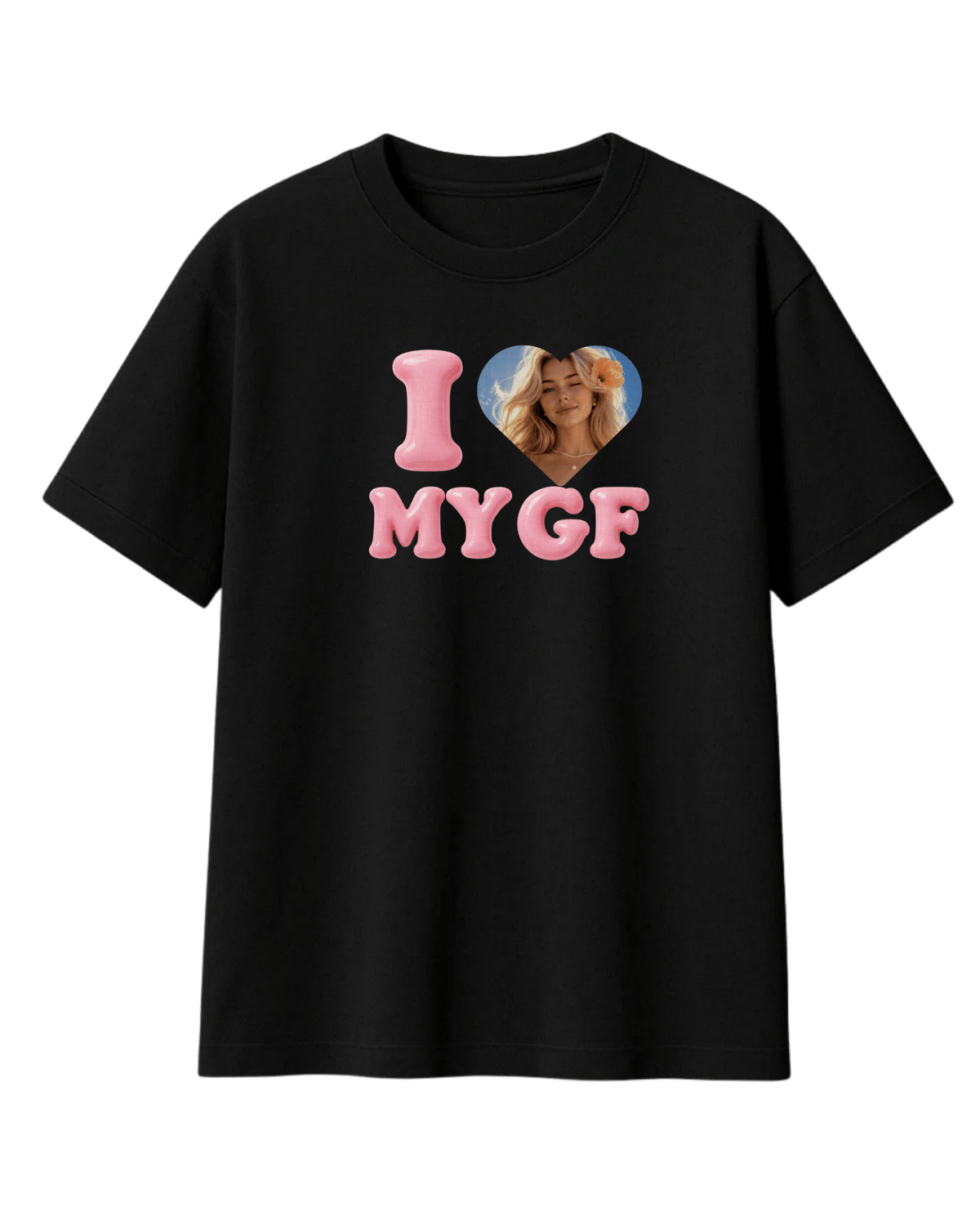 I Love My BF/GF Custom Photo Shirt
