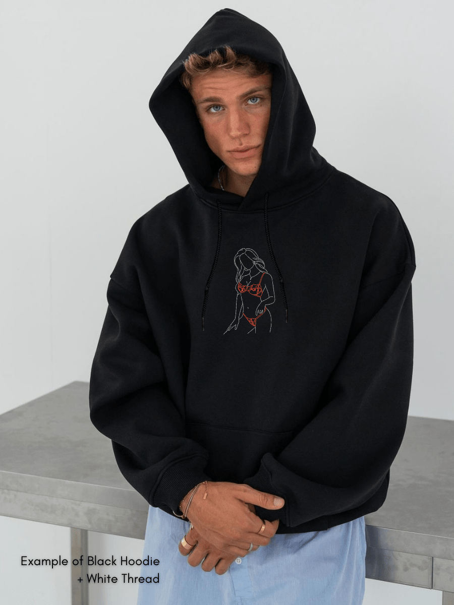 Spicy Custom Embroidered Photo Hoodie