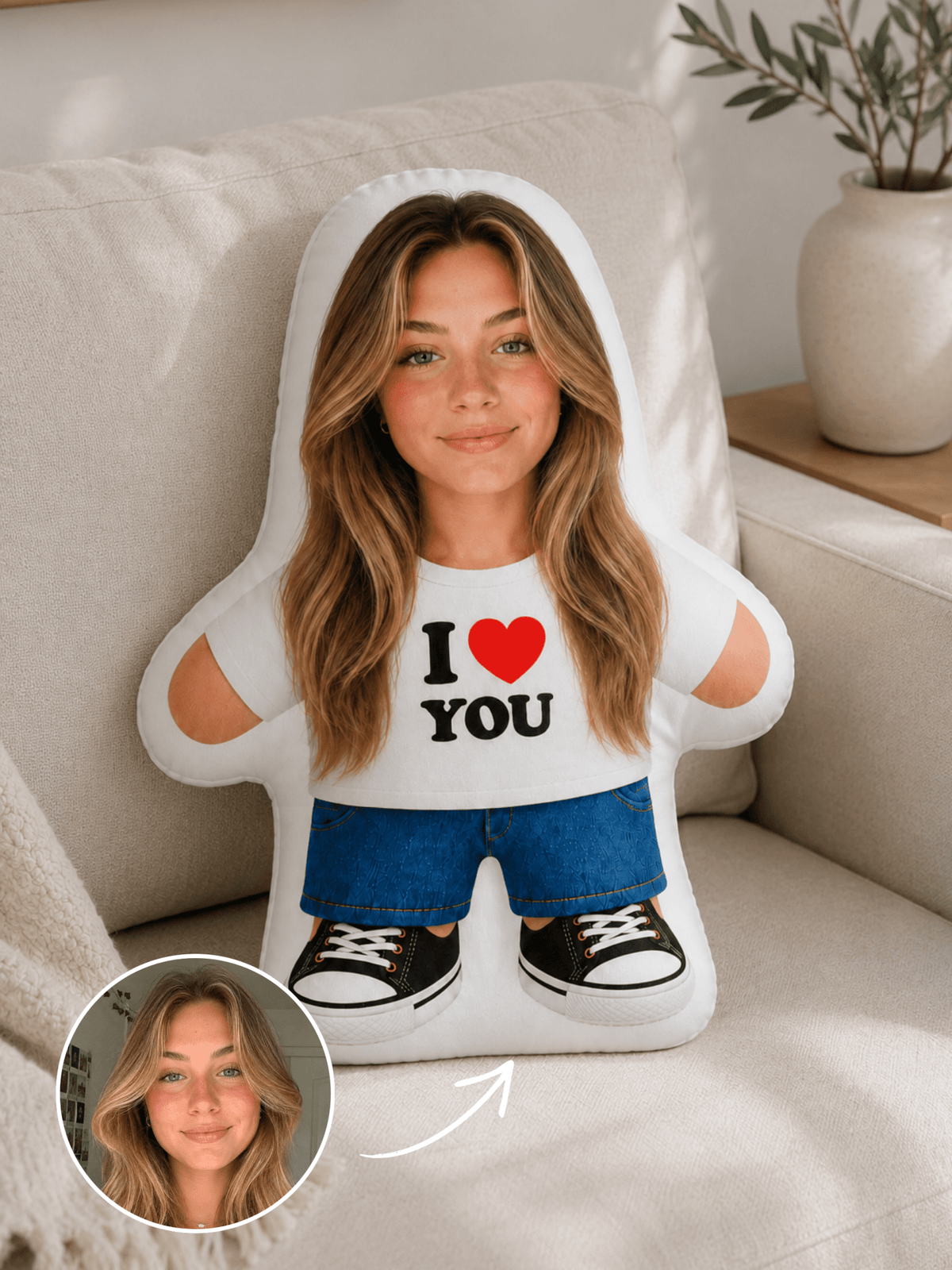 I Love You Photo Pillow
